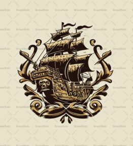 Antikes Piratenschiff